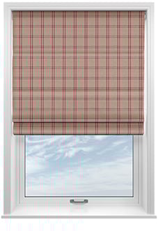 Applecross, Cranberry - Twist&Fit Roman Blind